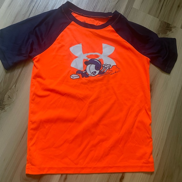 Under Armour Other - Under Armour Orange and Black Performance Tee